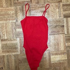 Topshop ribbed bodysuit